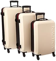 Nautica Ahoy 3 Piece Hardside Spinner Luggage Set (28
