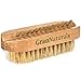 Wooden Toe & Finger Nail Brush - Hand & Foot Brush for Cleaning Fingernail and Toenail - 100% Natural Wood and Bristle Nail Scrubber Tool for Men and Women