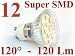 12 SMD LED Strahler GU10 120° Warm Weiss Spot Leuchtmittel GU-10 230V Hochvolt Warmweiß