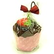 Wrapped Cup Cake Dessert Hand Towel Wash Cloth Home Gift Set Chocolate with Strawberry Magnet