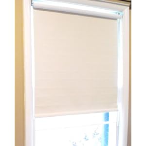 Premium Cream Blackout Window Roller Shades, Length 72 inch, Free Shipping