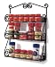 3-Tier Metal Spice Rack - Scroll - Satin Nickel (Satin Nickel) (15.25 H x 12.5 W x 2.75 D)