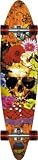 Speed Demon Flower Power Longboard Complete Skateboard (41-Inch)