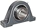 Browning VPS-316 Pillow Block Ball Bearing, 2 Bolt, Setscrew Lock, Contact and Flinger Seal, Cast Iron, Inch, 1" Bore, 1-3/4" Base To Center Height
