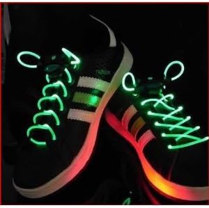 Green LED Shoelaces Light up Laces