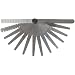 Starrett 245M Engineer's Combination Taper, Wire, And Thickness Gage, 12.7mm Width, 120mm Length