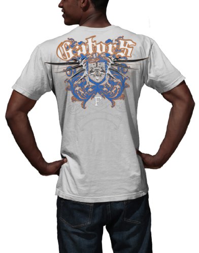 My U Men's Florida Gators Razor Wing Short Sleeve Tee, White, X-Large