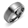 Beveled edge Brush finish 9mm Comfort Fit Mens Tungsten Carbide Wedding Band Ring Size 11