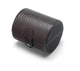 Intica FJ-075L-LIZ Barrel Case Design Hard Shell Lizard Leather Print Watch Case