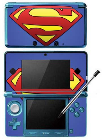  Superman Man of Steel Game Skin for Nintendo 3DS Console