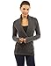 PattyBoutik Women's Collar Wrap Buckle Knit Cardigan