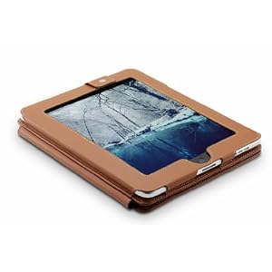 Deluxe Leather multi-view Case/Folio with Stand Feature for Apple iPad 16GB, 32GB, 64GB WiFi + Wifi 3G (Brown)
