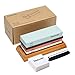 Donxote Sharpening Stone, 400/1000 3000/8000 Double Side Grit Waterstone, Chef Whetstone Sharpener, With NonSlip Bamboo Base, Flattening Stone & Angle Guide