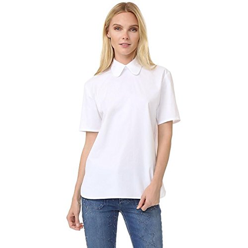 カルヴェン Carven レディース カットソー Short Sleeve Top White [並行輸入品]