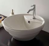OXO Porcelain Bathroom Sink, Italian Design, New #1004