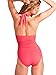 Women's One Piece Push Up Halter Side Cut Out Monokini Swimsuit