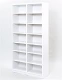 YAMAZEN 本棚 オープンラック （幅90奥45高180） WOR-1890L(WH) ホワイト