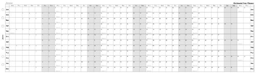 Cheapest Filofax Personal Horizontal Year Planner Calendar Refill 2012