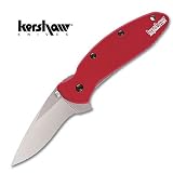Kershaw Scallion Folding Knife Red Plain