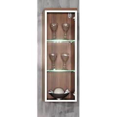 CS SCHMAL H�ngevitrine Stra�burg nussb.farb. mit Beleuchtung