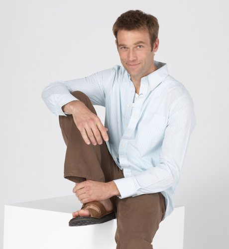 Big & Tall Blue Harbour Pure Cotton Long Sleeve Stripe Shirt