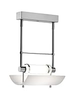 SEGNO Lámpara De Pared Glass 25 Nikel Blanco/Plata