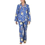 Nick & Nora Pajama Coat Set - Blue Swing on a Star