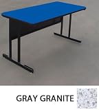 24x36 Computer Table Workstation-29H-Gray Granite (Gray Granite) (29H x 36W x 24D)