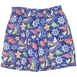 Infant Boys Royal Sail Printed Swim Trunks