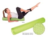 EcoWise Hexangular Texture Foam Roller, 6diam. x 36 - Kiwi