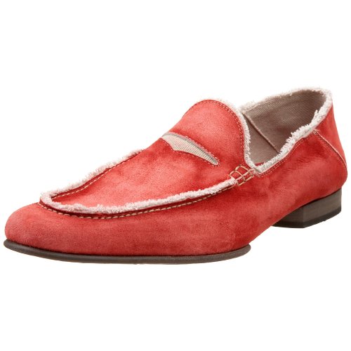 Donald J Pliner Men's Vian Loafer,Red/Mushroom,15 M US