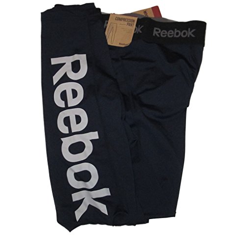 REEBOK COMPRESSION RUNNING TIGHTS TRACK PANTS NAVY M L XL