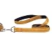 6 FOOT - GOLD - Padded Nylon Dog Leads