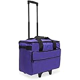 Luova 19" Rolling Sewing Machine Trolley in Purple