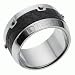 Diesel - DX0120040 - Bague Acier Homme -  Cuir - Logo Diesel