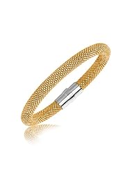 Sterling Silver Lemon Hue Popcorn Style Bangle