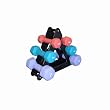 Cap Barbell Neoprene Dumbbell Set with Rack