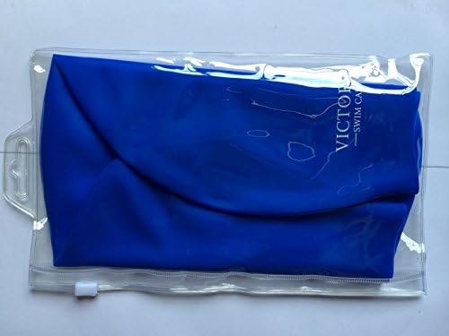 Premium Lady Silicone Swim Cap for Long Hair With Beautiful Design Highly Elastic & Large Stretch - Greater Durability Than Latex Swimming Caps - Suitable For Girls With Long Thick, or Curly Hair - The Best Swim Cap On The Market - 100% Satisfaction Or Money Back Guarantee (Blue)