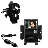 Cowon iAudio X5 Auto Vent Holder with Car Charger - Uses Gomadic TipExchange