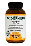 Country Life Acidophilus w/Pectin, 100 Capsules
