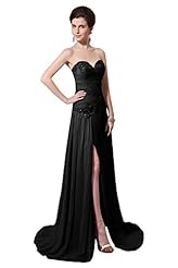 Sexy Cocktail Floor Length Chiffon Sweetheart Lace Beaded Ruched Sleeveless Evening Dress/Prom Dress/Party Dress/Wedding Dress 