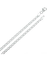 2.3MM Thick - Mariner Link Anchor Chain Necklace/Bracelet - Genuine .925 Solid Sterling Silver