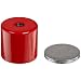 Cast Alnico 5 Assembly With Keeper, 1-1/6" Diameter, 1" Thick, 1/4"-20 Threaded Mounting Hole (Pack of 1)