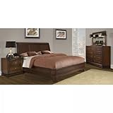 IMAGE OF Hampton 4-Pc Queen Bedroom Set (Walnut) (See Description)