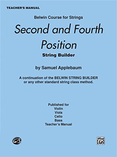 2nd and 4th Position String Builder - Teacher's Manual (Belwin Course for Strings)