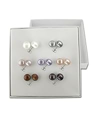 Sterling Silver 8-9 MM Freshwater Cultured Pearl Earrings