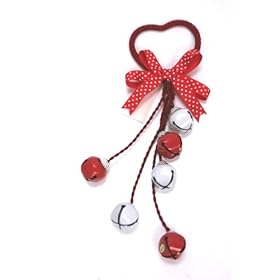  Red Heart Door Decoration With Bells
