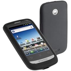 YAYAGO Silikon Black Case (Silikon H�lle) Tasche f�r Ihr Huawei X3 Ideos inkl. dem Original YAYAGO Clean-Pad