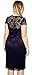 Lovaru Women's Scalloped V-neck Lace Plus Size Midi Dress