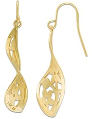 Floral Earrings in 14K Yellow Gold